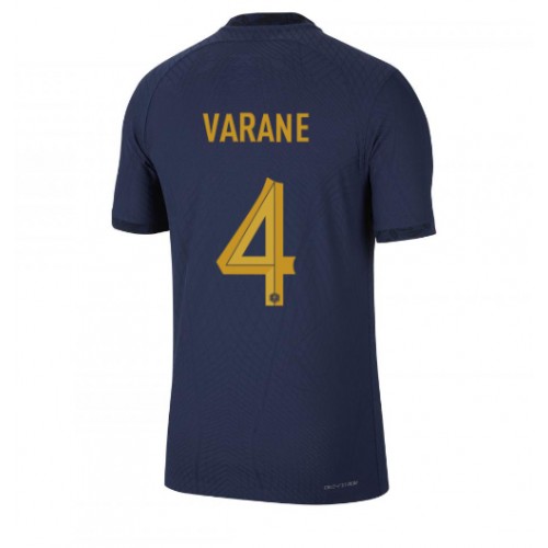 Maillot de foot France Raphael Varane #4 Domicile Monde 2022 Manches Courte